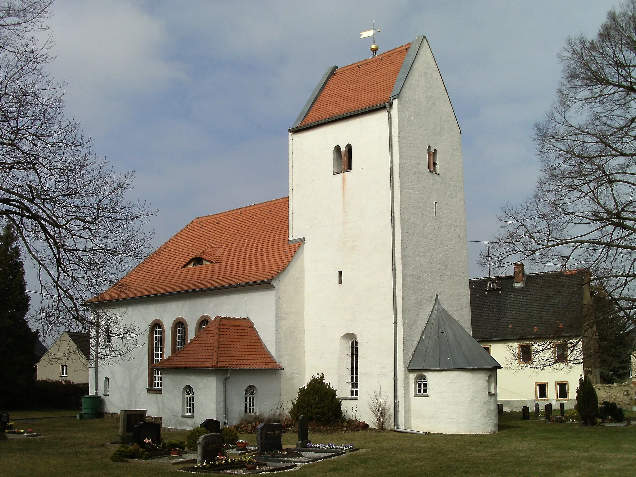 Photo showing: Church of the village of Bernbruch (Grimma, Leipzig district, Saxony)