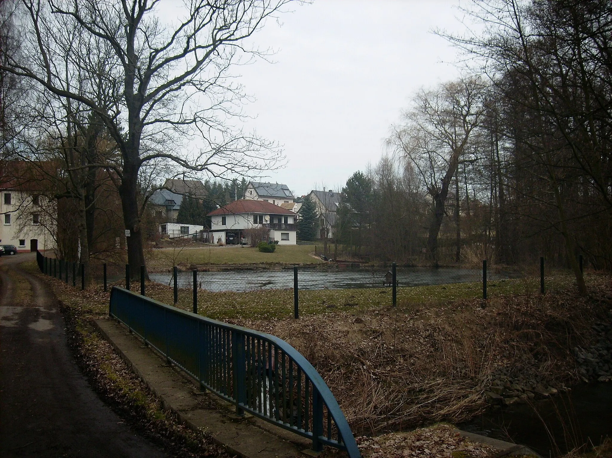 Photo showing: At the pond in Förstgen (Grimma, Leipzig district, Saxony)