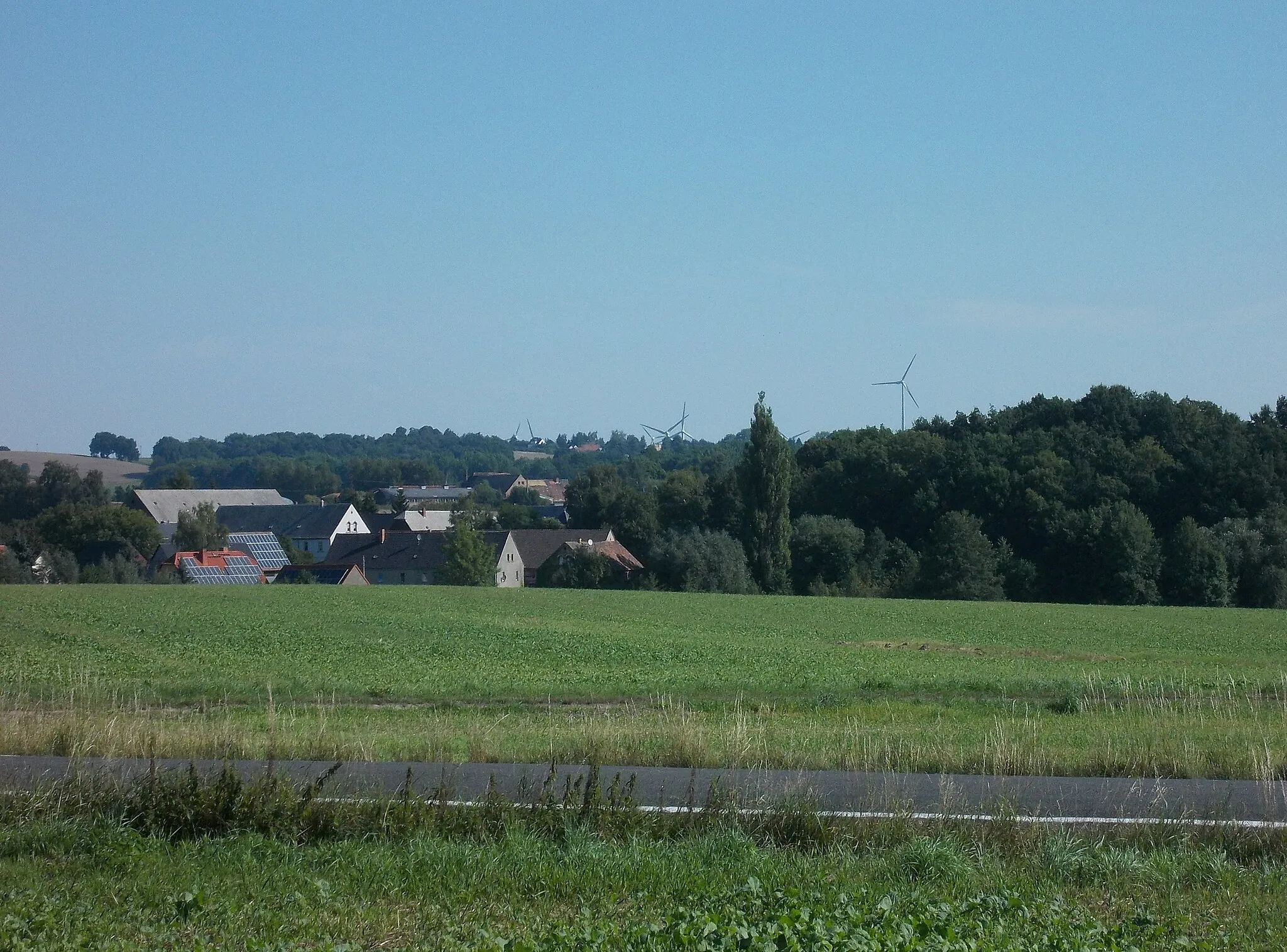 Photo showing: View of Muschau (Grimma, Leipzig district, Saxony)