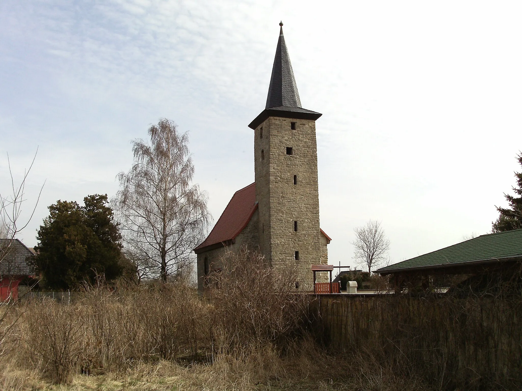 Photo showing: Thalschütz Church in Kötzschau (Leuna, district of Saalekreis, Saxony-Anhalt)