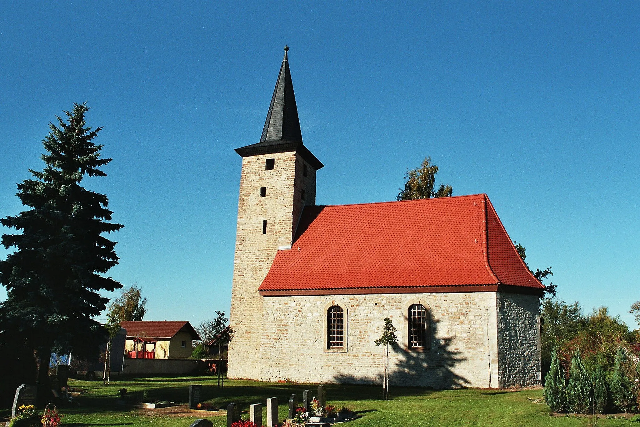 Photo showing: Thalschütz (Leuna), the village church
