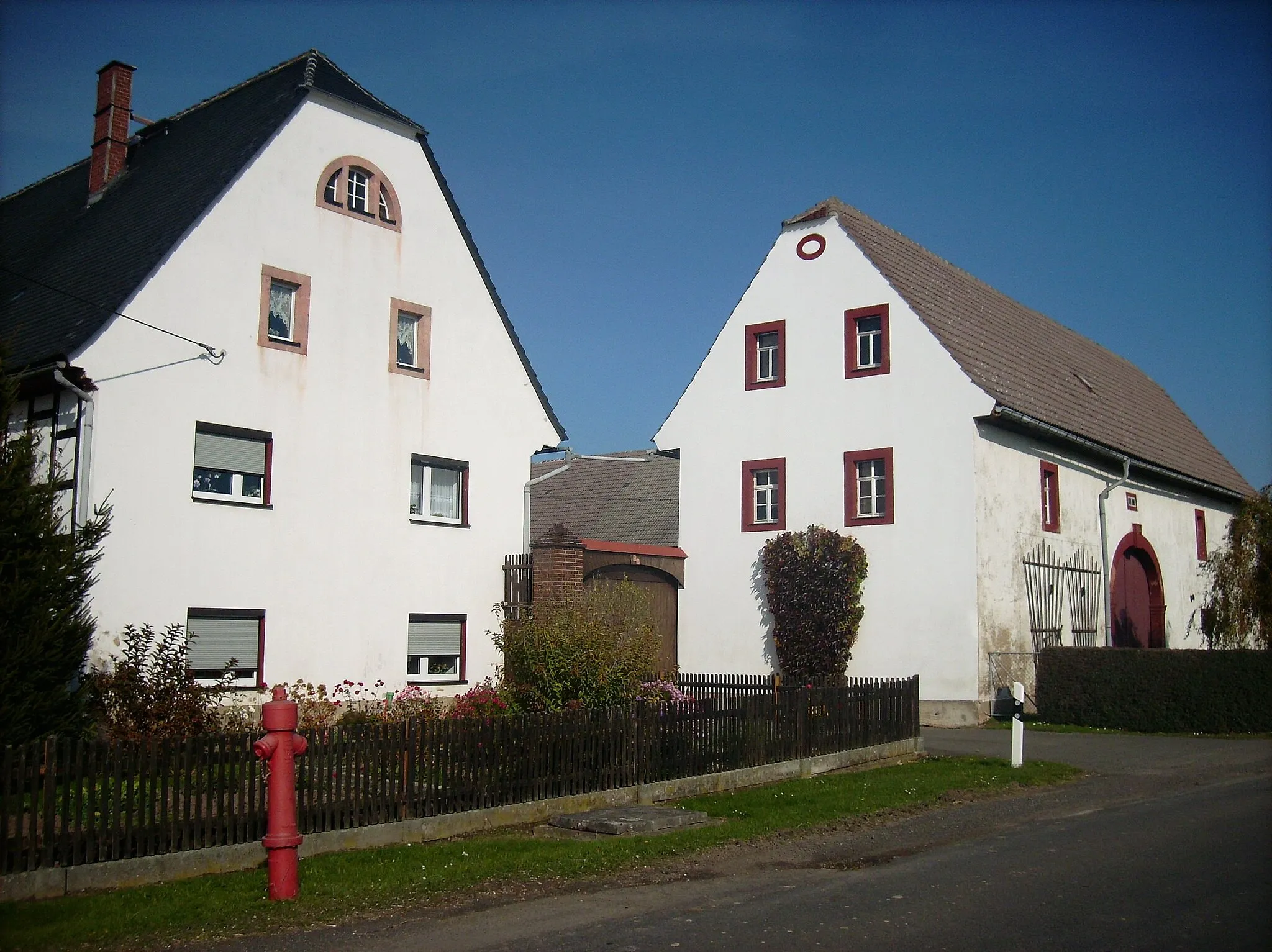 Photo showing: Farmstead in Meusdorf (Kohren-Sahlis, Leipzig district, Saxony)