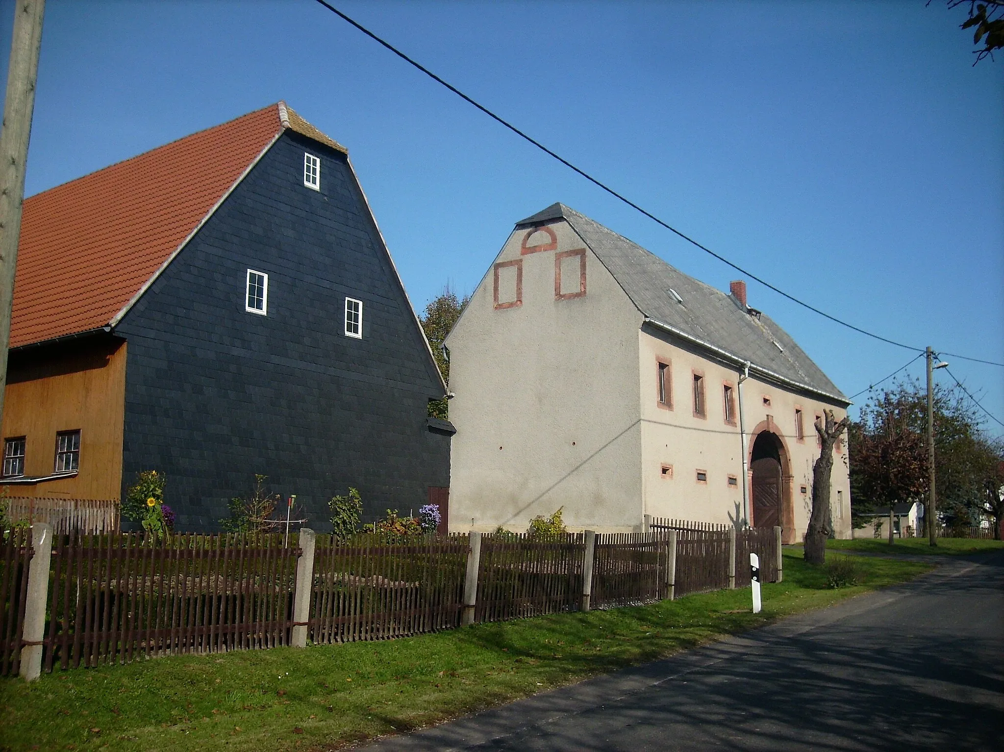 Photo showing: Farmstead in Meusdorf (Kohren-Sahlis, Leipzig district, Saxony)