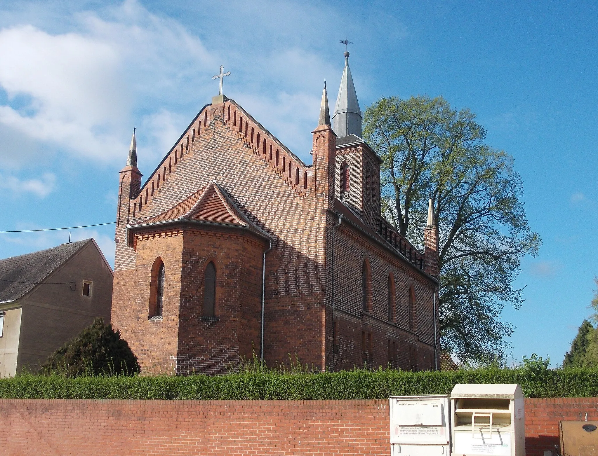 Photo showing: Greudnitz church (Dommitzsch, Nordsachsen district, Saxony)