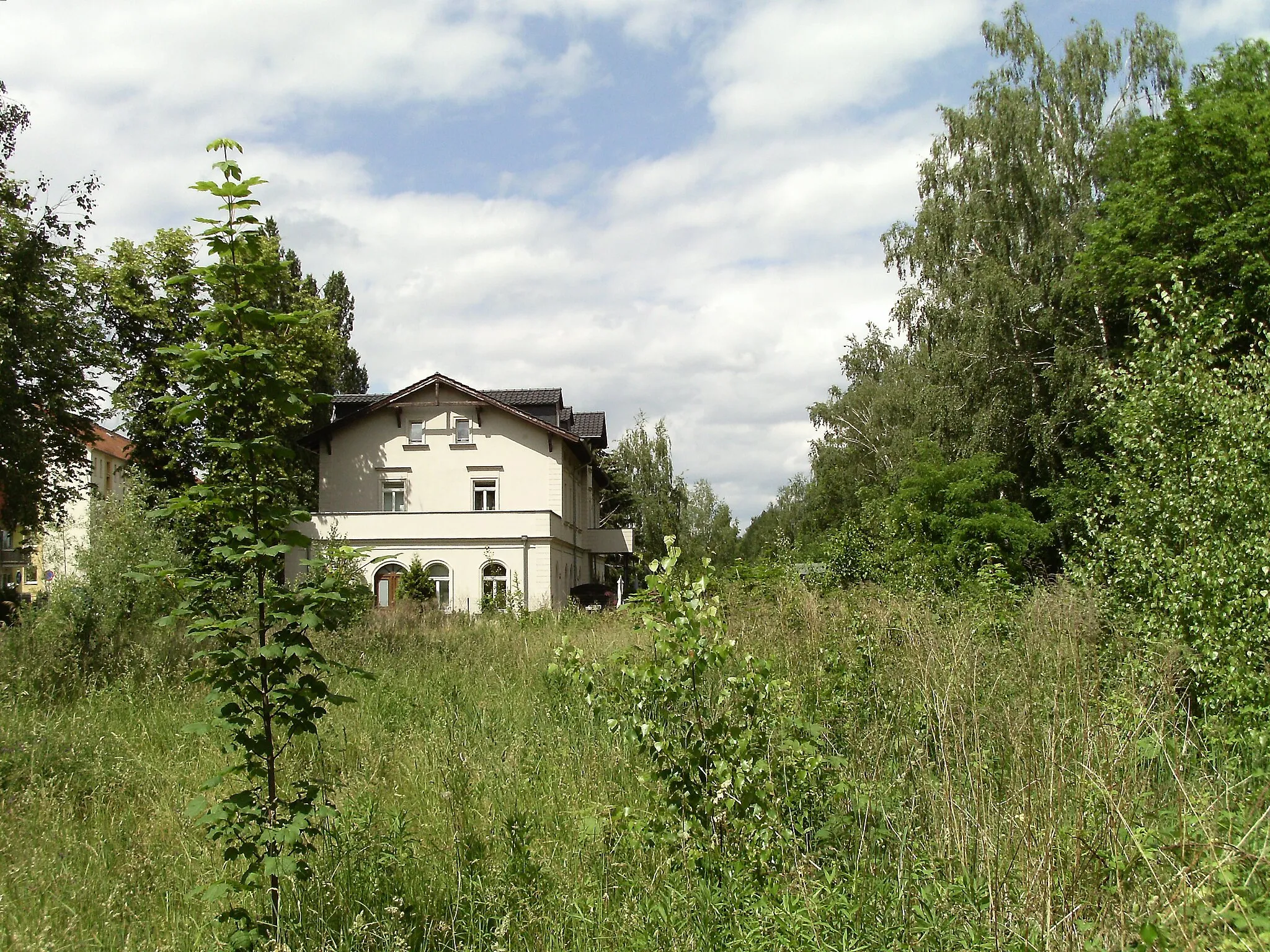 Photo showing: Former Zwenkau train station of the Gaschwitz-Meuselwitz railway line (Leipzig district, Saxony)