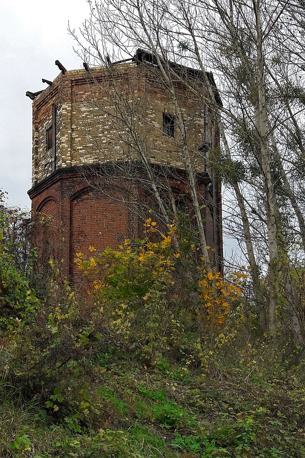 Photo showing: Wasserturm am Stellwerk Eilenburg