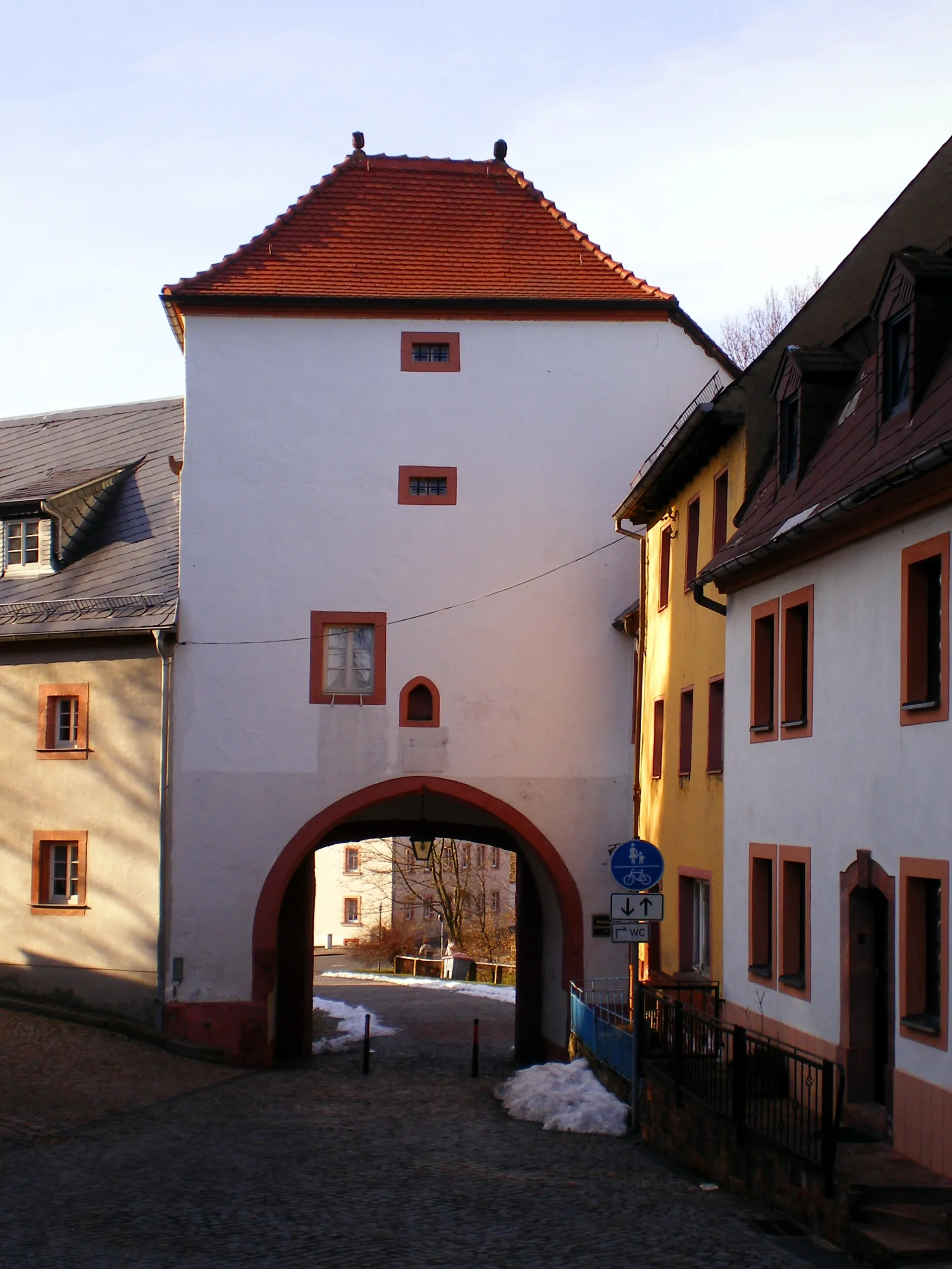 Photo showing: Lower town gate in Geithain near Leipzig