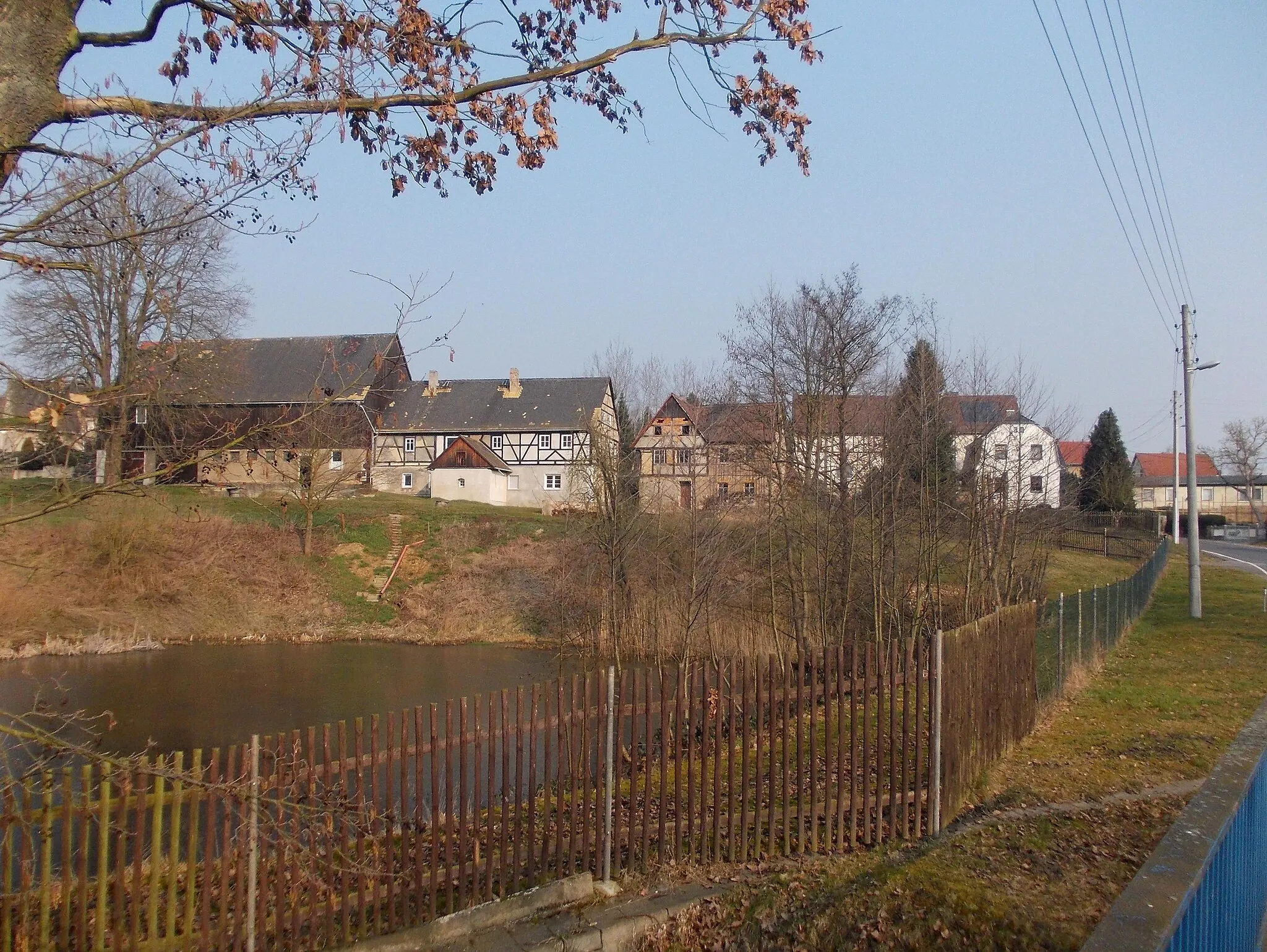 Photo showing: Pond in Förstgen (Grimma, Leipzig district, Saxony)