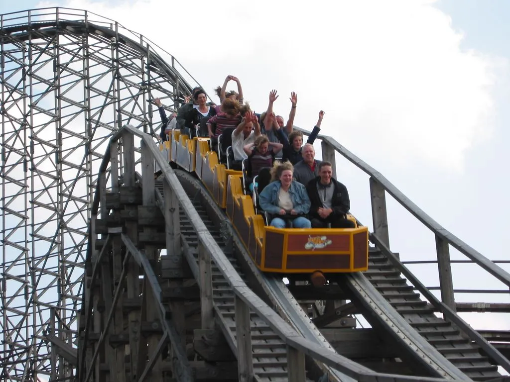 Photo showing: Roller coaster Colossos in the German Heide Park