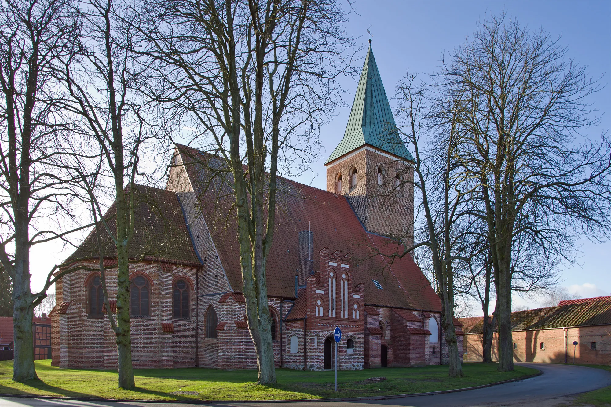 Photo showing: Church of the small village Plate near Lüchow (district Lüchow-Dannenberg, northern Germany).