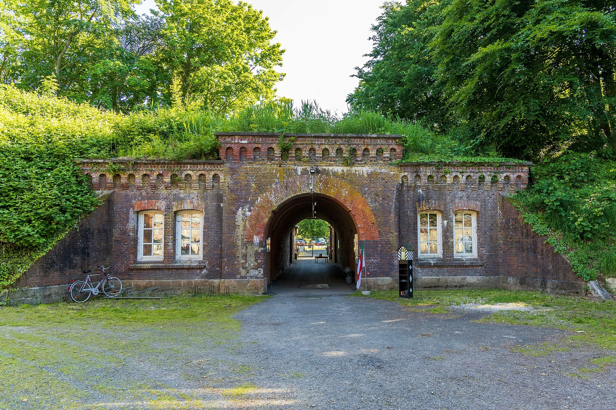 Photo showing: Eingang zur Festung Grauerort. Ein Baudenkmal gemäß de:Liste der Baudenkmale in Stade