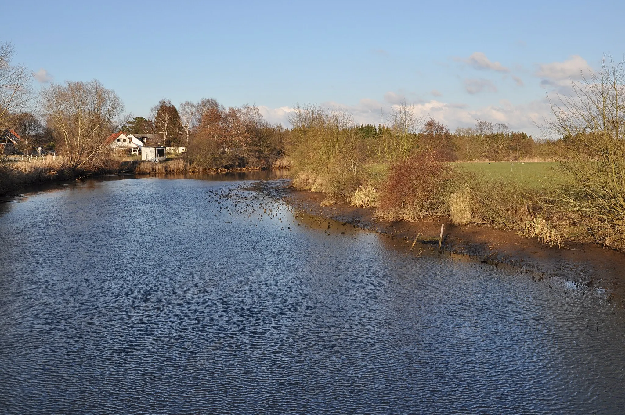 Photo showing: Blick auf den Ilau-Schneegraben; rechtes Ufer: Naturschutzgebiet Ilmenau-Luhe-Niederung