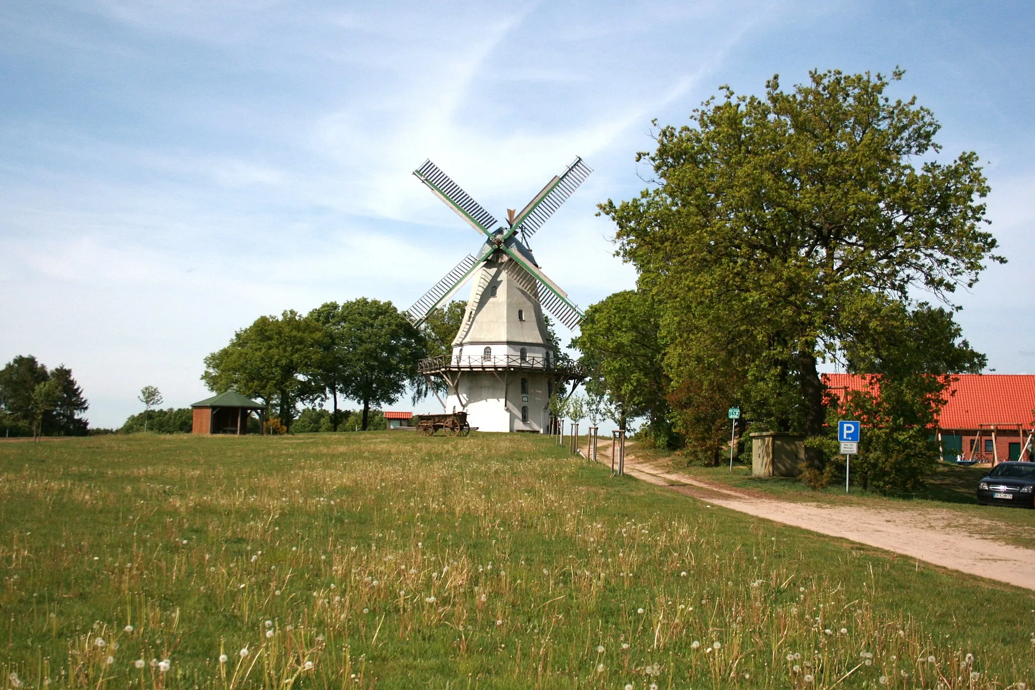 Photo showing: Sprengeler Mühle in Sprengel, Neuenkirchen (Lüneburger Heide)