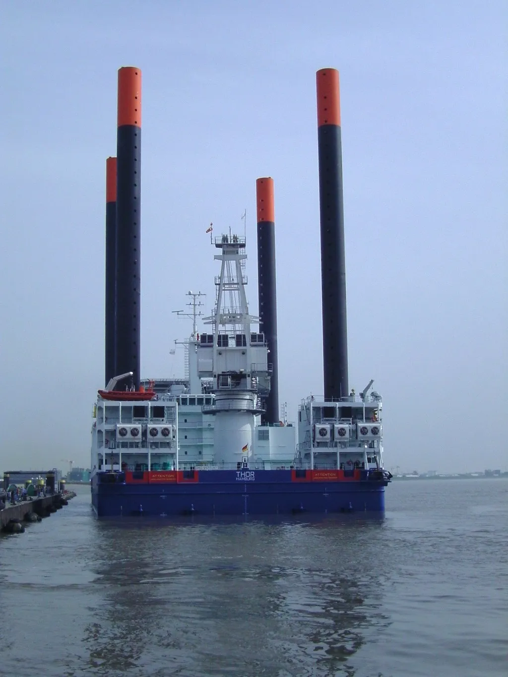 Photo showing: The jackup rig Thor (rear part)