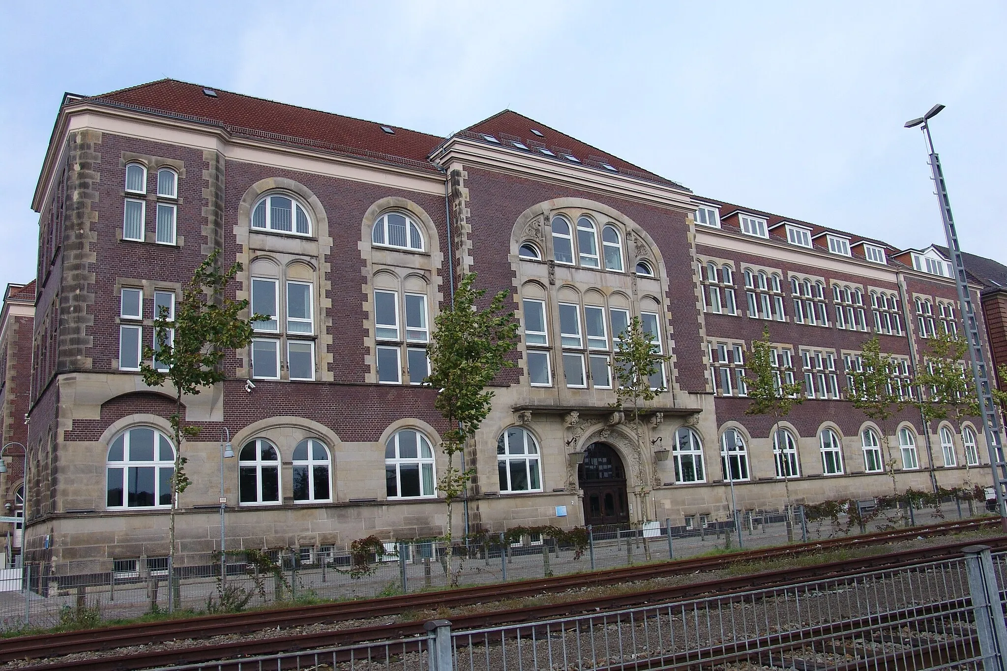 Photo showing: A.G. "Weser", Verwaltungsgebäude in Bremen, Schiffbauerweg 2 / Hermann-Prüser-Straße, Ludwig-Plate-Straße.