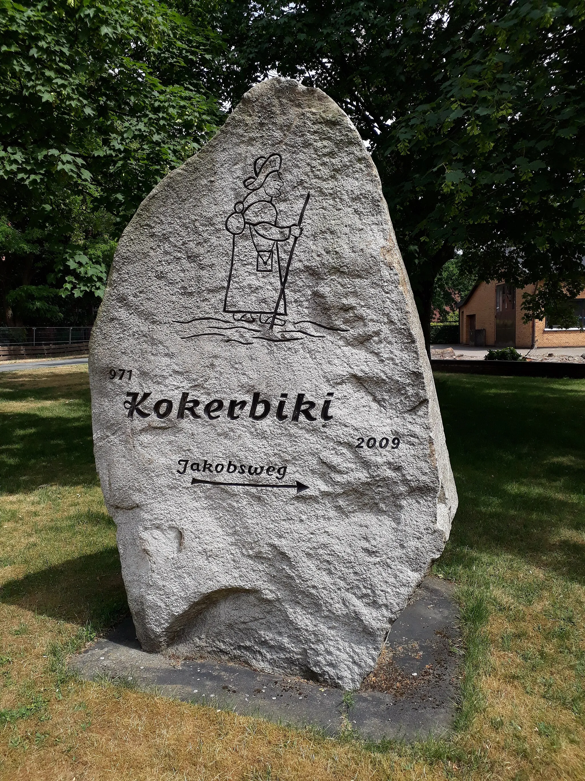 Photo showing: Gedenkstein am Jakobsweg in Kakerbeck, Ahlerstedt.