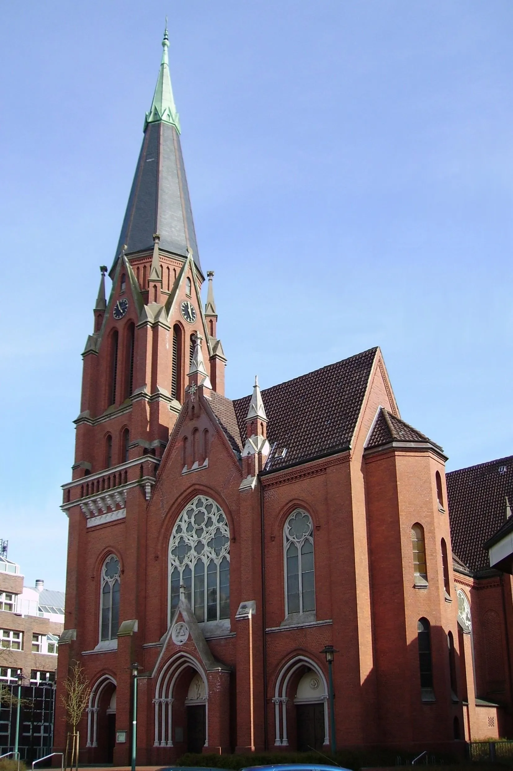 Photo showing: The Catholic Sacred Heart of Jesus Church in Bremerhaven-Geestemünde
