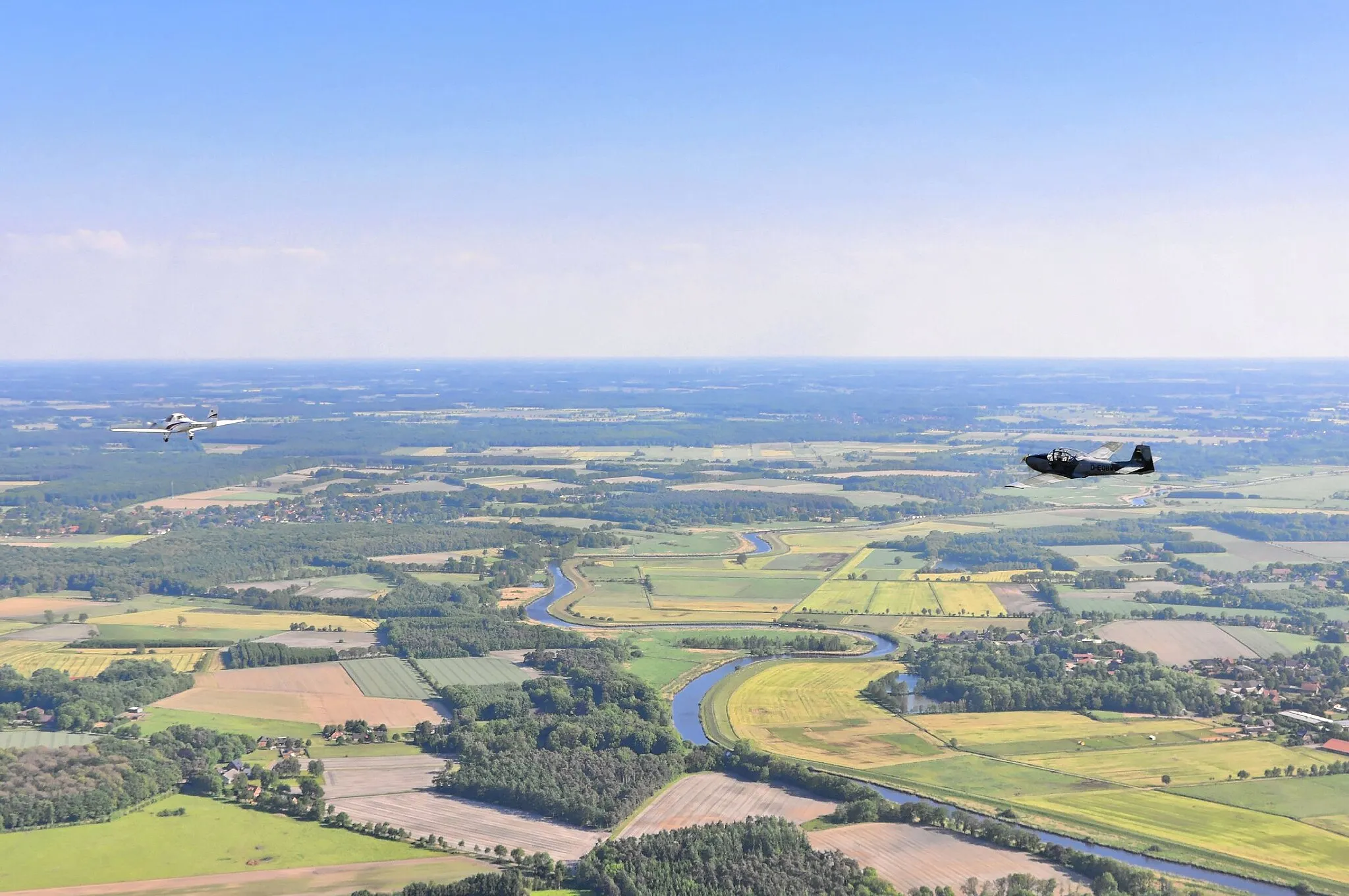 Photo showing: Überführungsflug vom Flugplatz Nordholz-Spieka über Lüneburg, Potsdam zum Flugplatz Schwarzheide-Schipkau