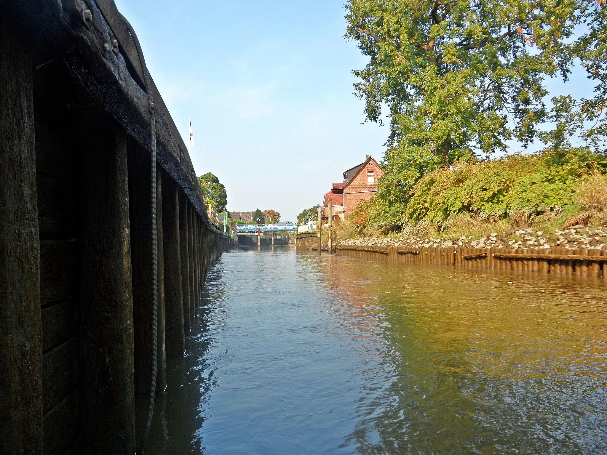 Photo showing: River Este in Estebrügge