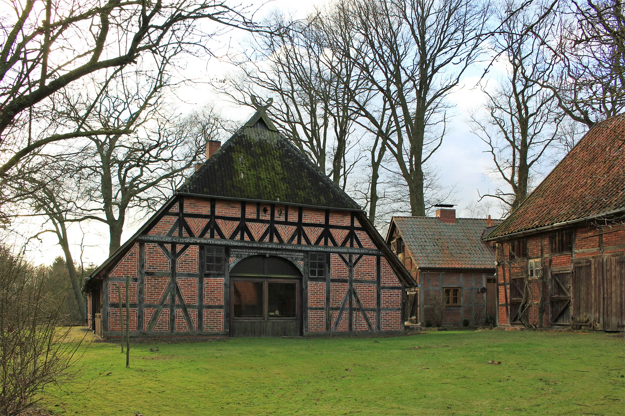 Photo showing: Cultural heritage monument "No 5" (former No 4) in the village Prabstorf near Dannenberg (Elbe); built in 1778.