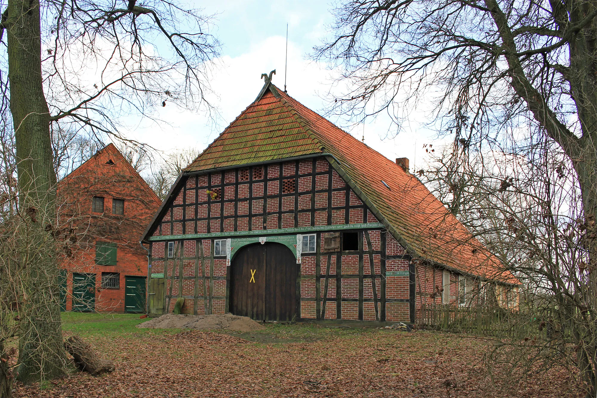 Photo showing: Cultural heritage monument "No 2" (former No 1) in the village Prabstorf near Dannenberg (Elbe); built in 1811.