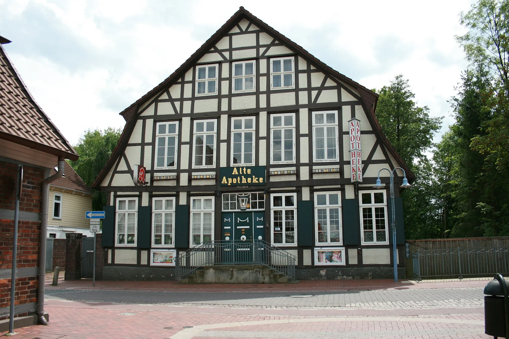 Photo showing: Alte Apotheke auf der Goethestraße in Rotenburg (Wümme)