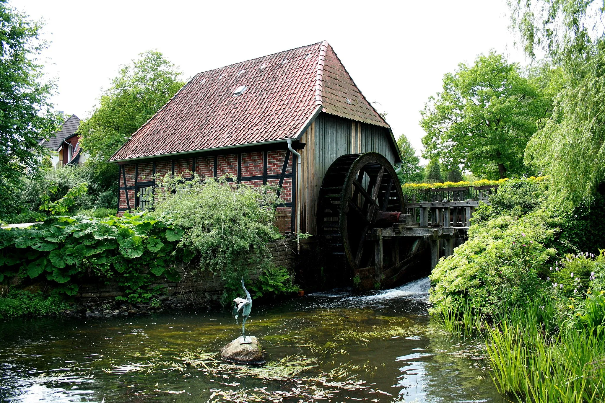 Photo showing: Wassermühle an der Örtze in Munster (Örtze), Lüneburger Straße 5