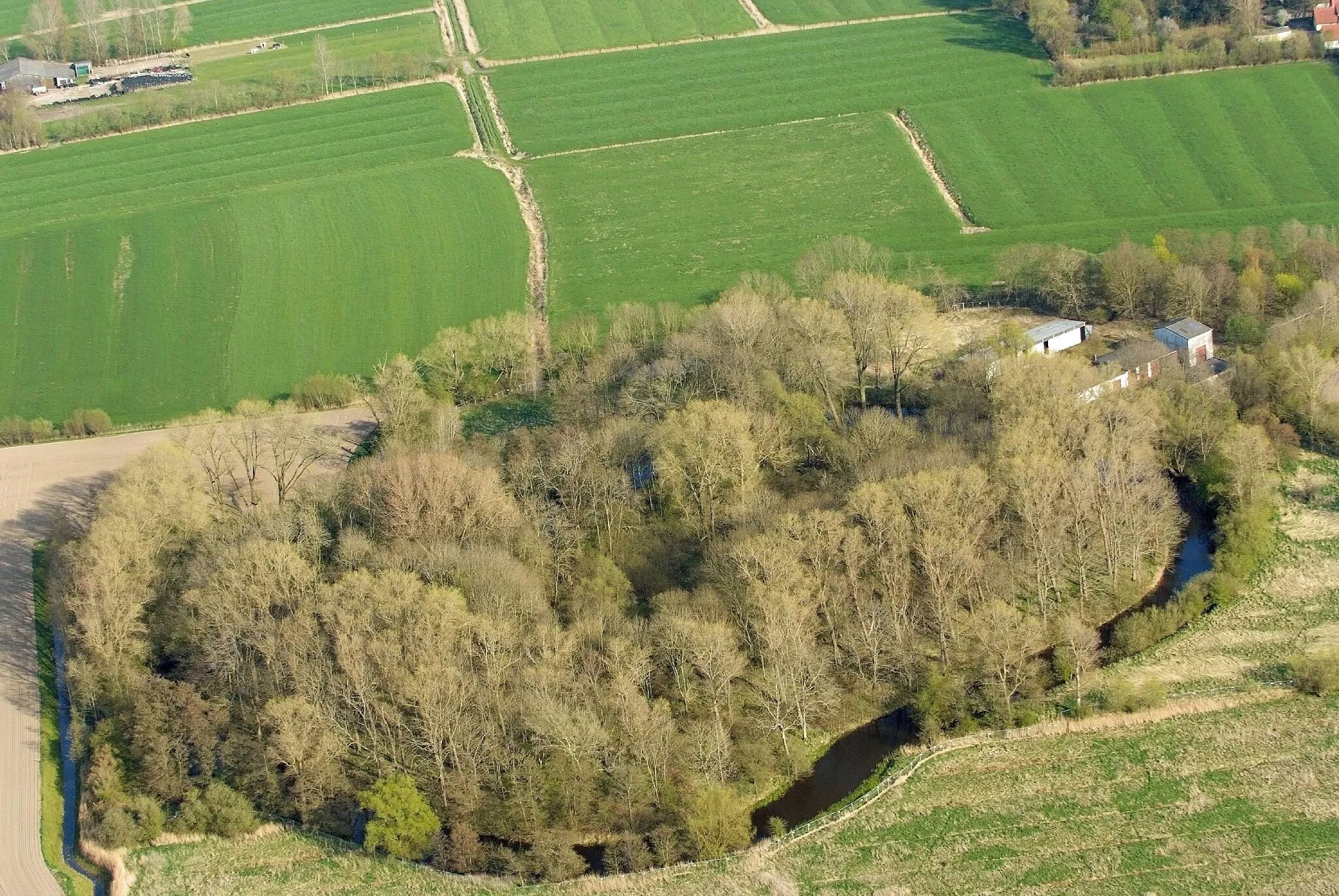 Photo showing: Am Mahnhamm, Wremen / Fotoflug von Nordholz-Spieka nach Oldenburg und Papenburg