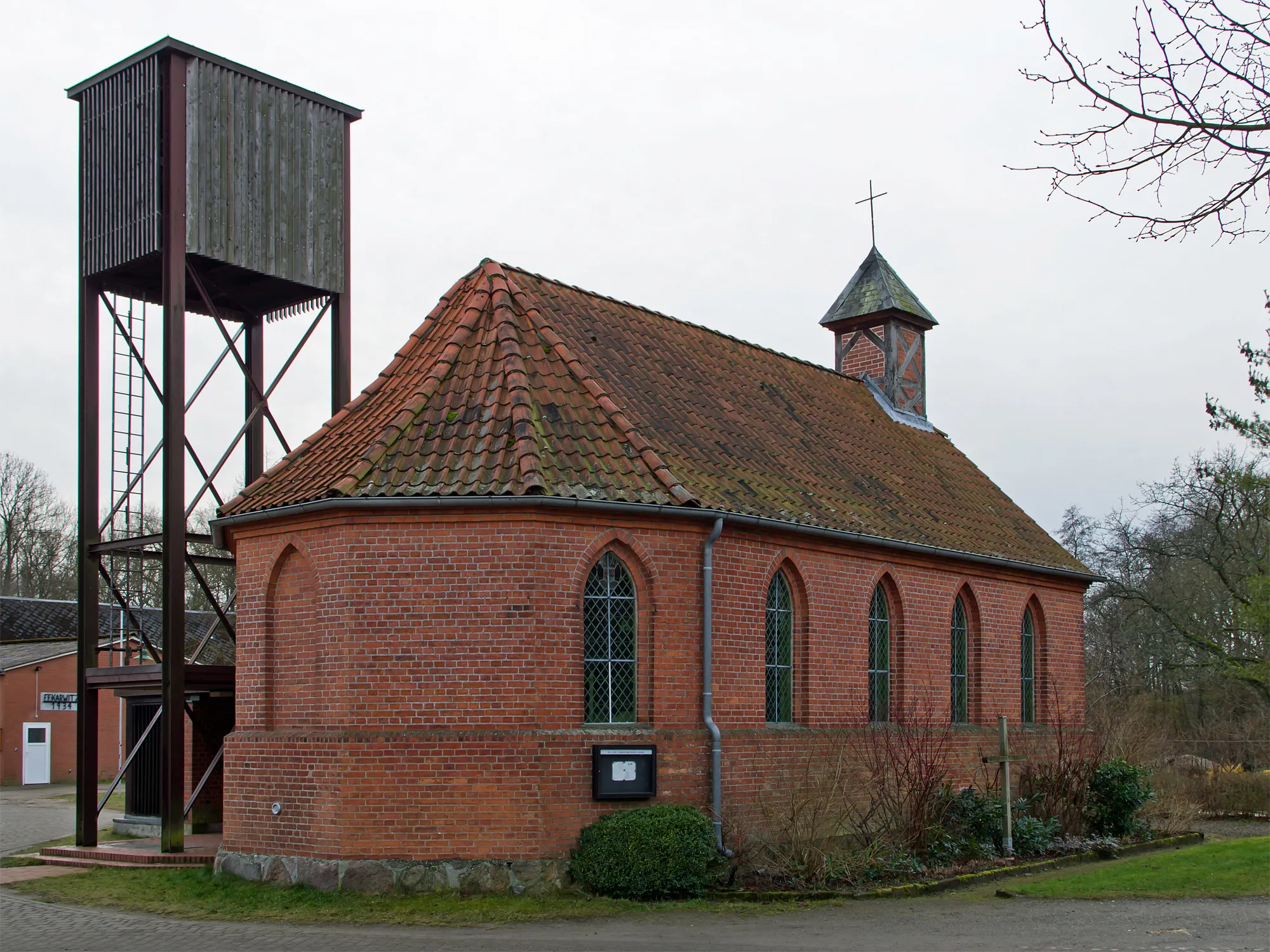 Photo showing: Chapel of the small village Lenzen (district Lüchow-Dannenberg, northern Germany).