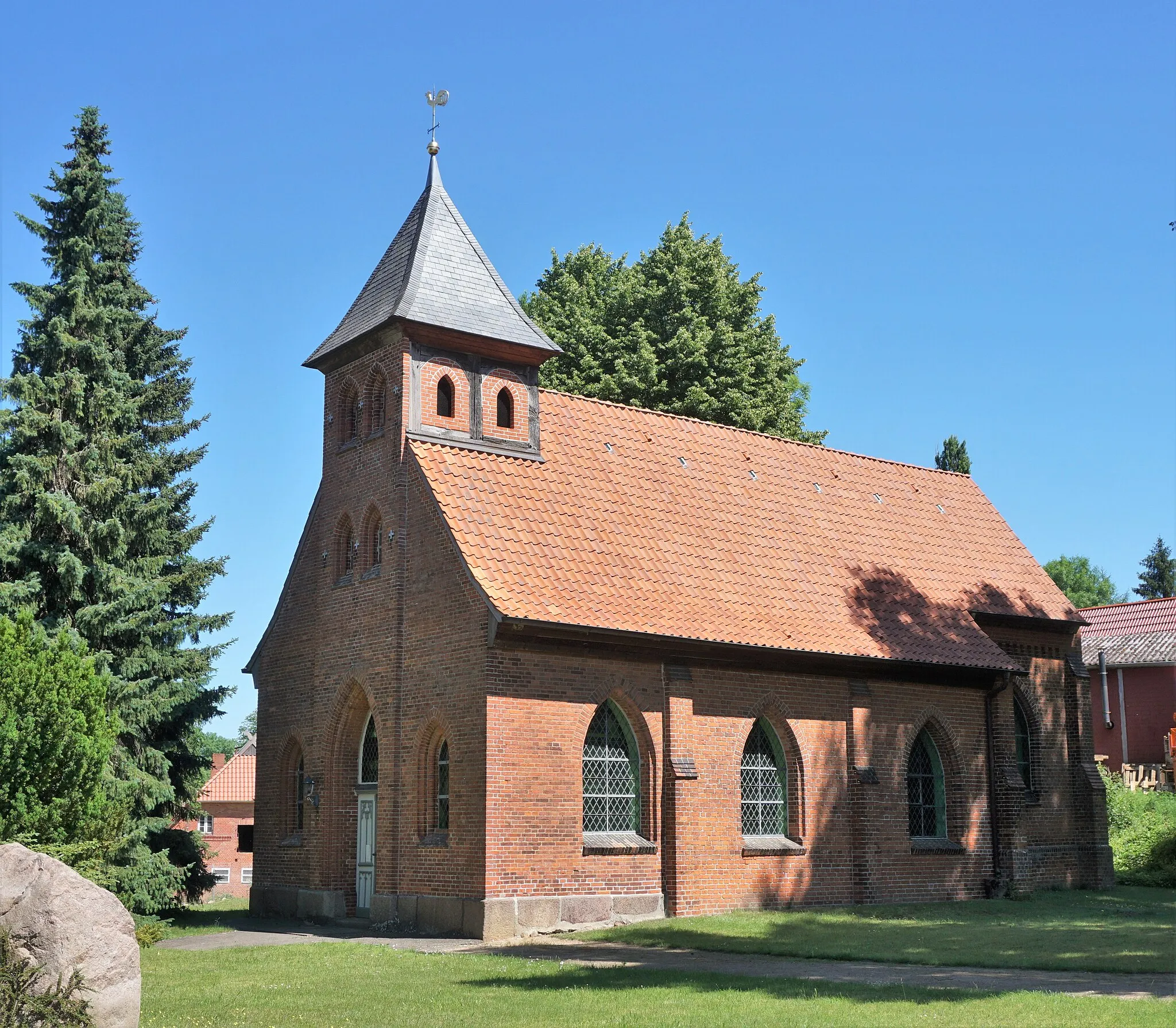 Photo showing: Saint Nicholas Chapel in Vastorf in the Lower Saxonian district of Lüneburg.