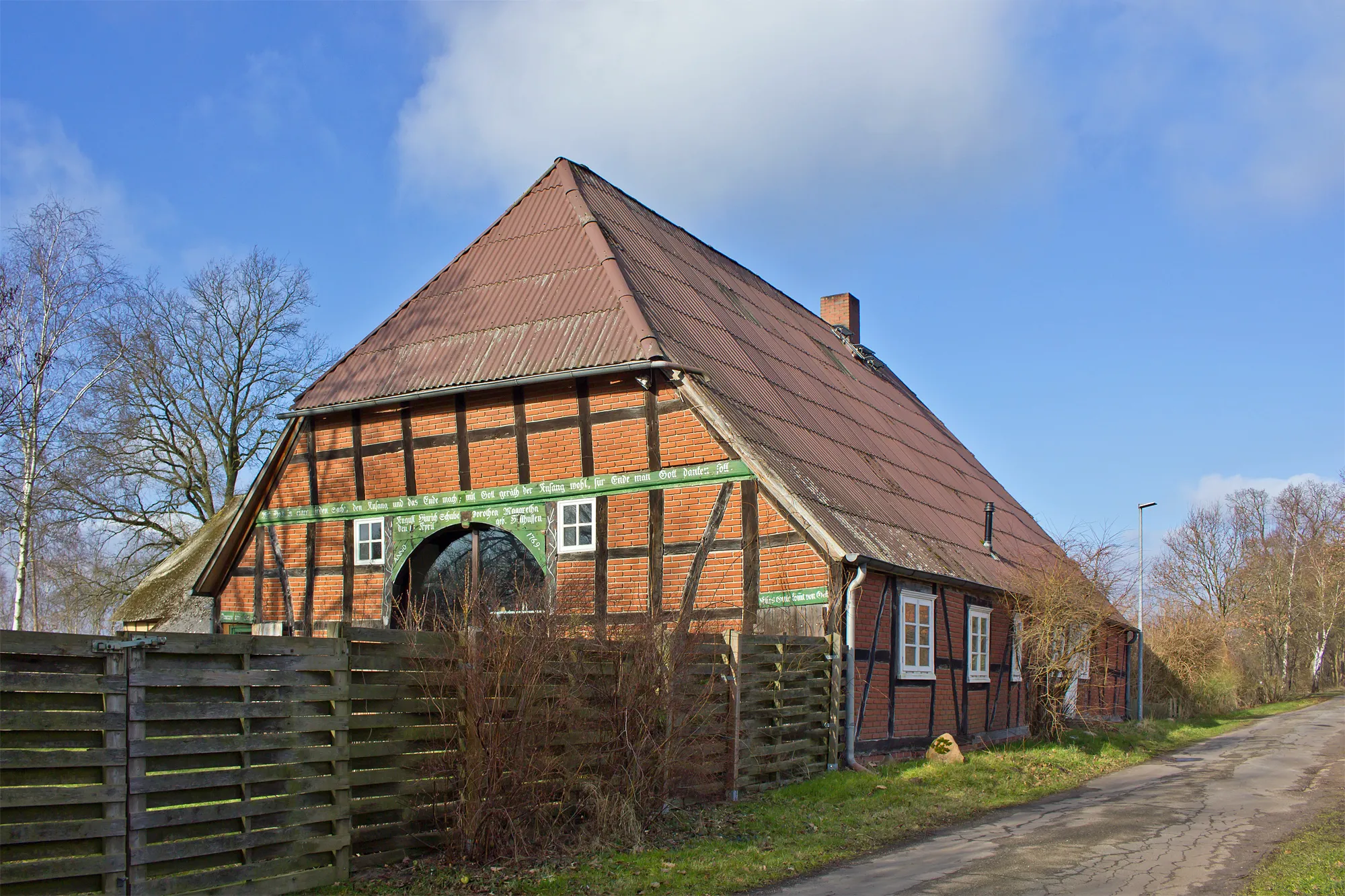 Photo showing: Cultural heritage monument "Am Löschteich 2" in the village "Gross Heide" near Dannenberg (Elbe); built in 1769.