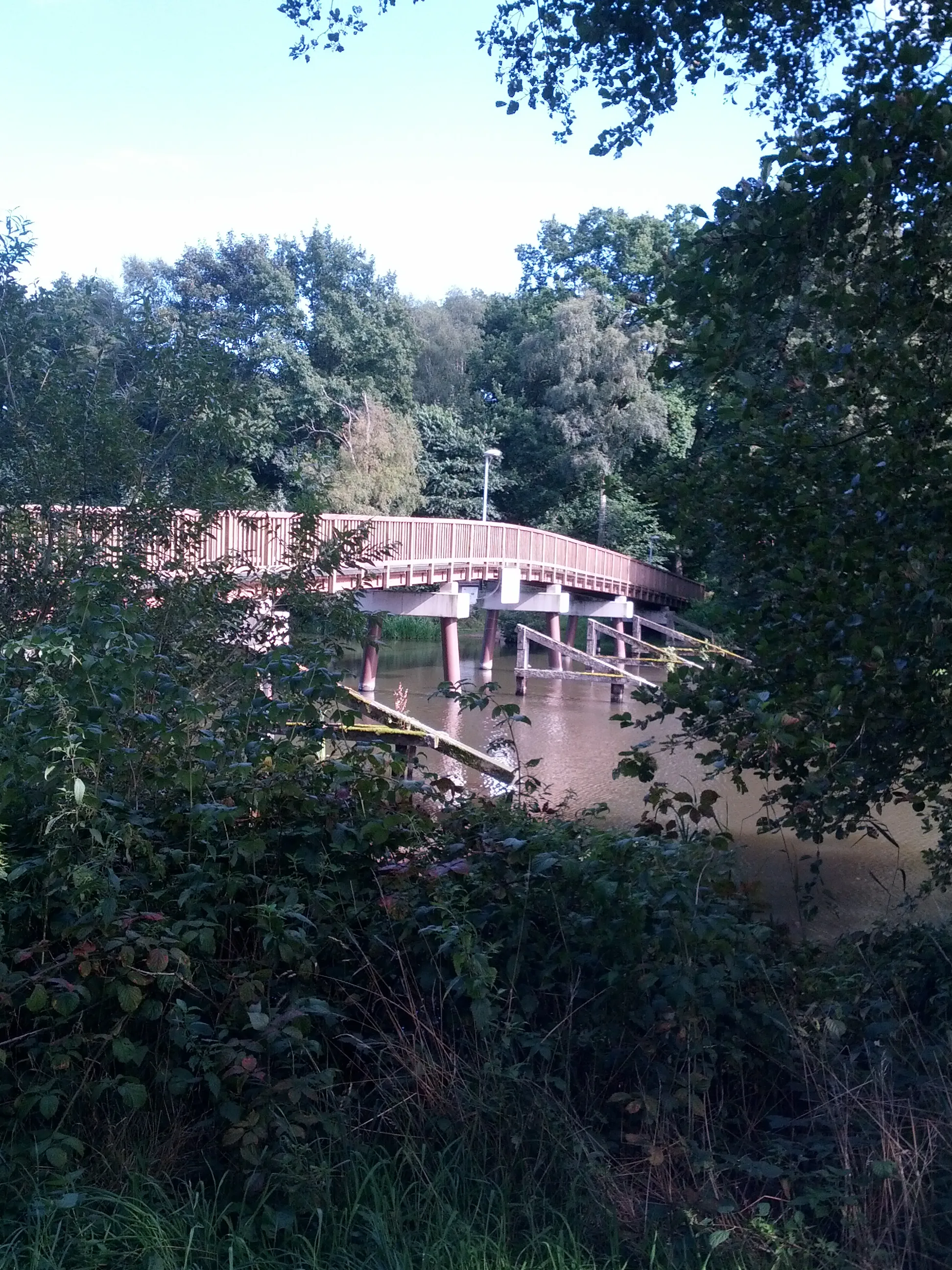 Photo showing: Footgängerbrügg över de Oost in Bremervöör