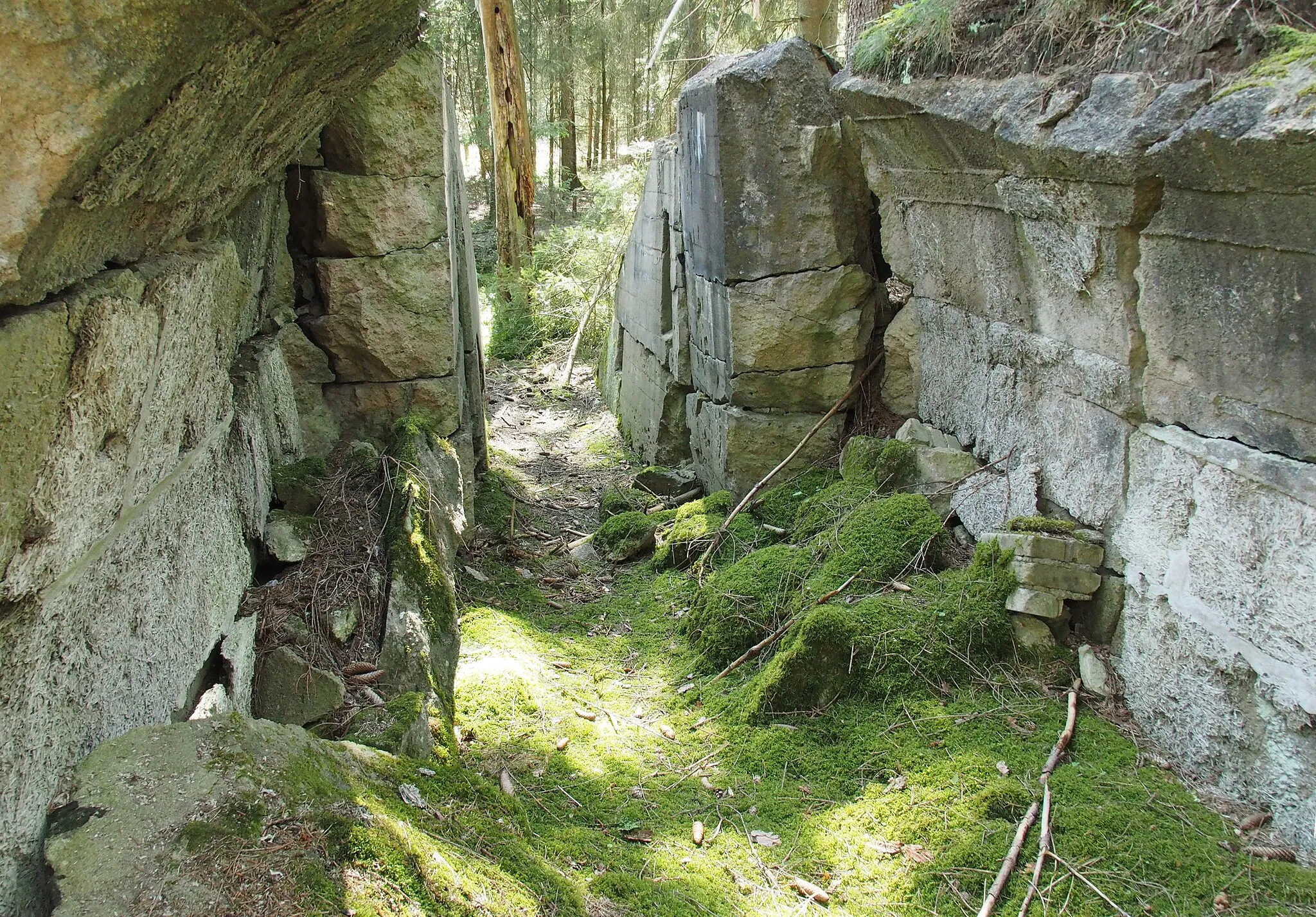 Photo showing: Reste eines gesprengten Bunkers des ehemaligen Marinesperrzeugamtes Starkshorn.