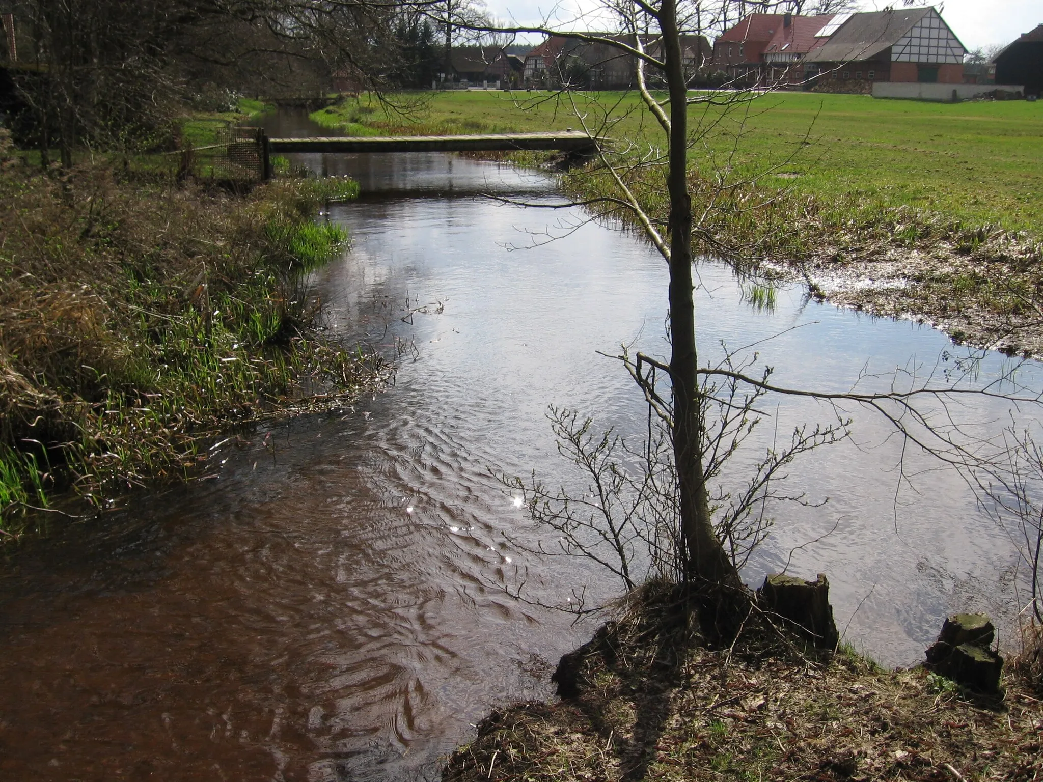 Photo showing: Confluence of Schmalwasser and Lutter at Bargfeld, Lower Saxony