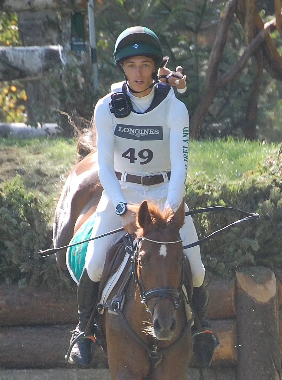 Photo showing: Irish rider Cathal Daniels and Rioghan Rua, fence 14b "fischer Wellenbahn" (cross-country phase), 2019 European Eventing Championship, Luhmühlen