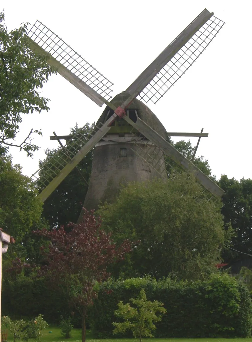 Photo showing: Windmühle in der Ortschaft Sandhausen (Osterholz-Scharmbeck)