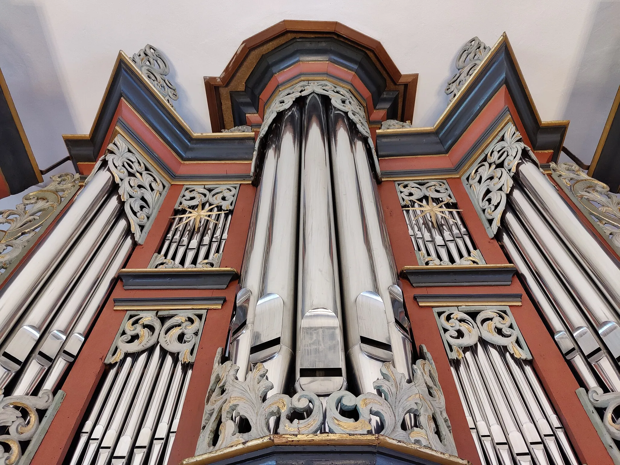 Photo showing: Bielfeldt-Orgel (1734) der evangelisch-lutherischen St.-Willehadikirche Osterholz-Scharmbeck, Landkreis Osterholz, Niedersachsen, Deutschland