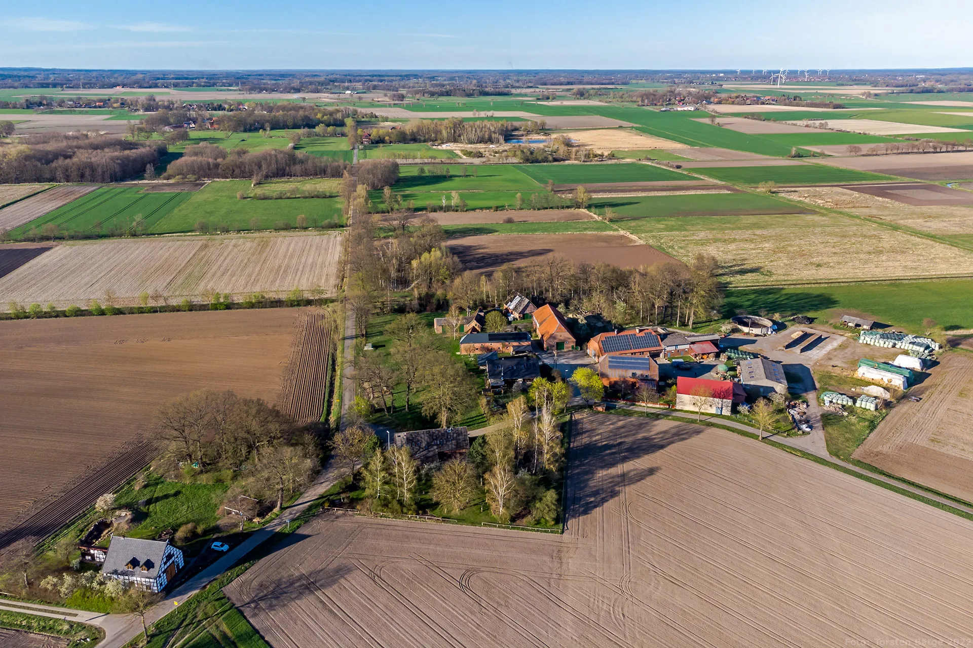 Photo showing: Luftbild von Nauden, einem Ortsteil der Gemeinde Luckau (Wendland) im Landkreis Lüchow-Dannenberg.