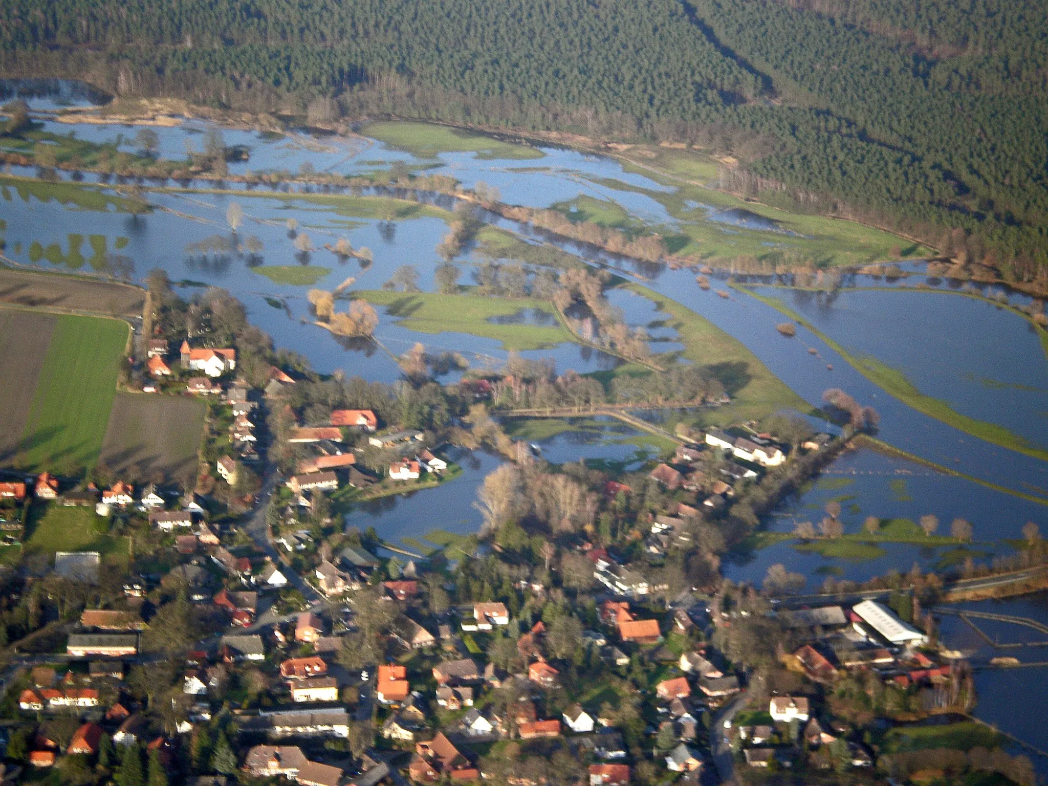 Photo showing: Hochwassergrenze in Altencelle.