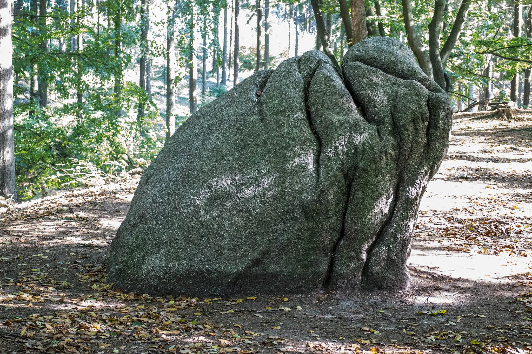 Photo showing: Karlstein bei Schwiederstorf (Westseite)