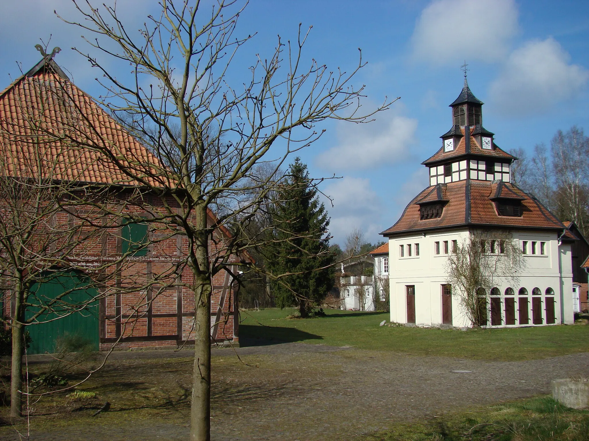 Photo showing: ehem."Behrenscher Hof" mit historischem denkmalgeschütztem Taubenschlag