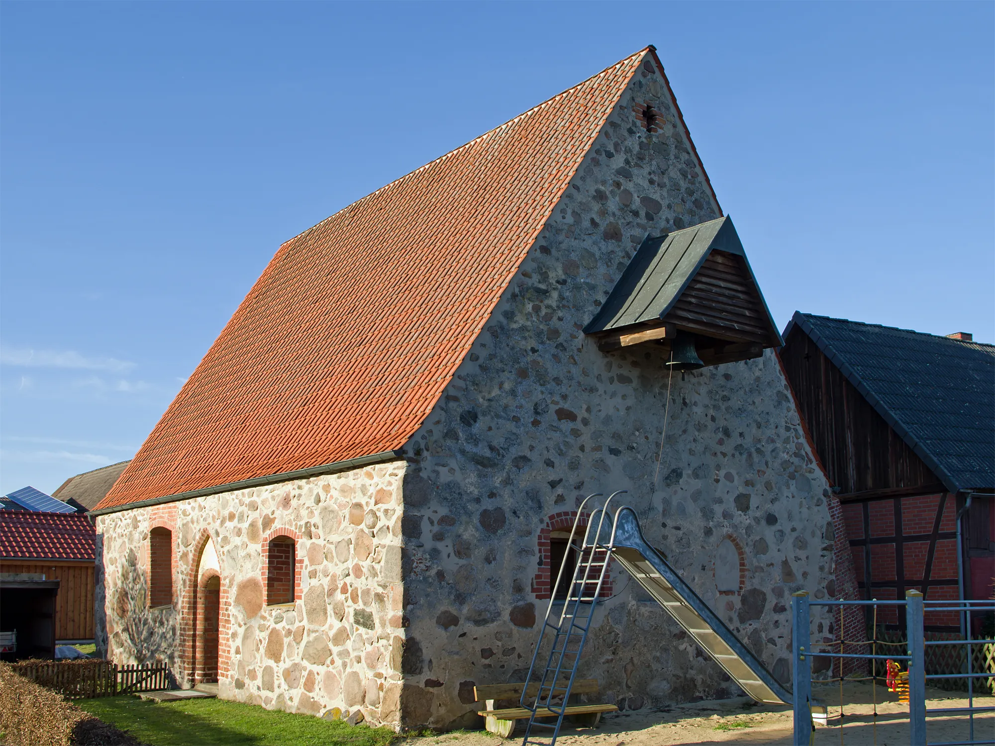 Photo showing: Chapel of the village Bockleben (district Lüchow-Dannenberg, northern Germany).