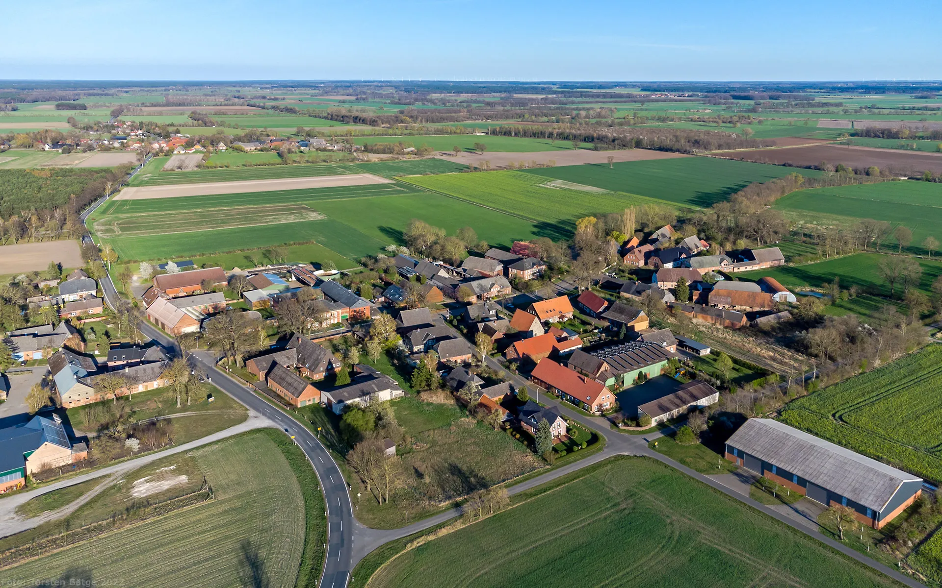 Photo showing: Luftbild von Bockleben im Lemgow im Landkreis Lüchow-Dannenberg.