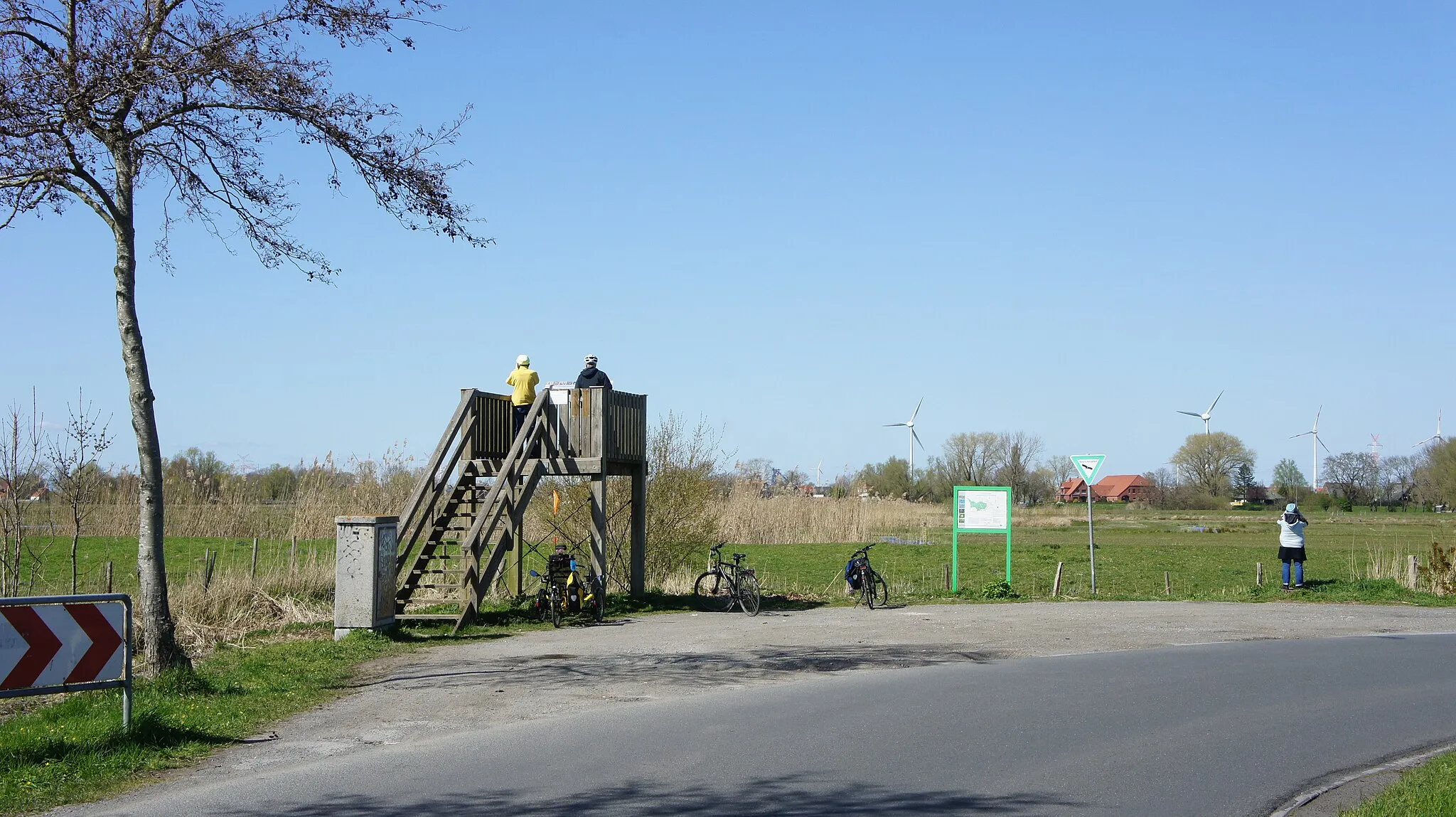 Photo showing: Aussichtsplattform beim NSG "Ochtumniederung bei Brokhuchting" (Bremen)