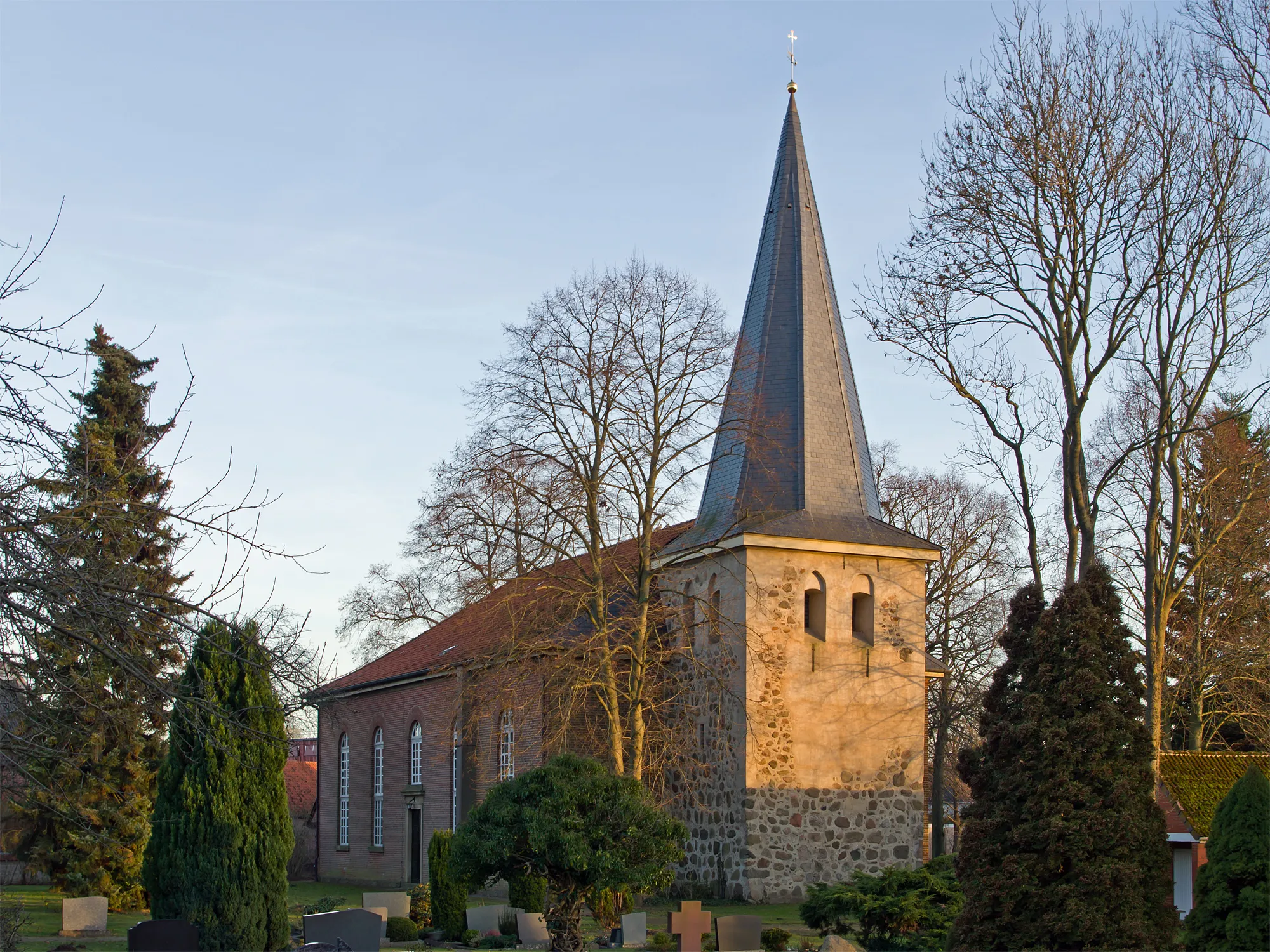 Photo showing: Church of the small village Bülitz (district Lüchow-Dannenberg, northern Germany).