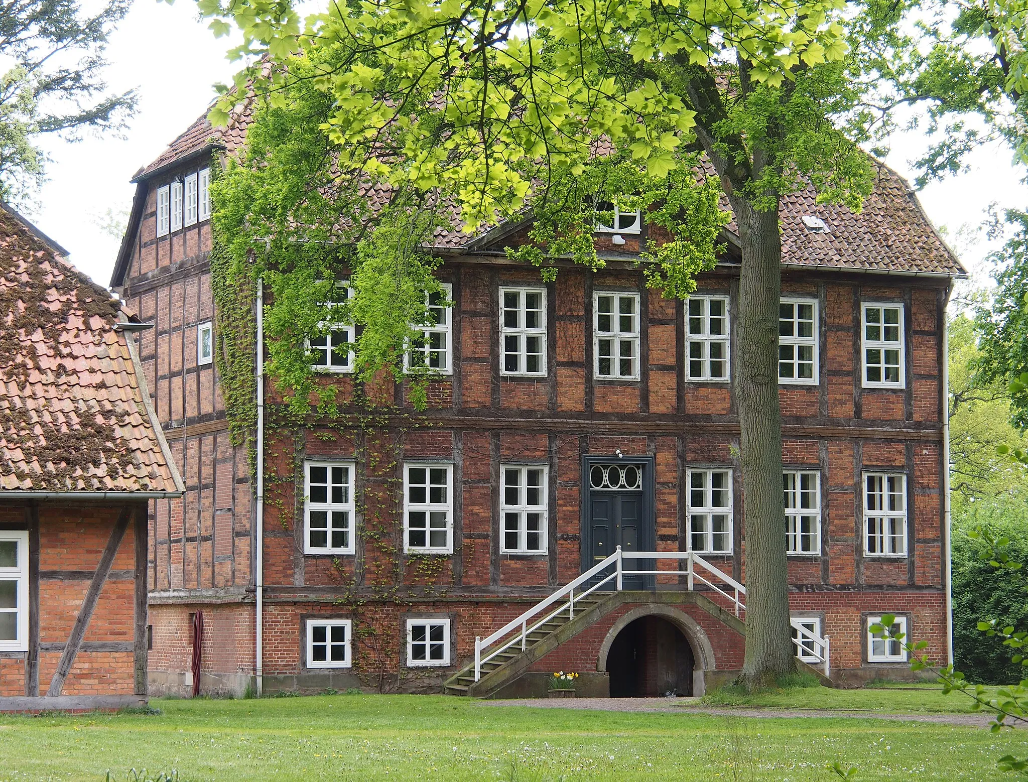 Photo showing: Denkmalgeschützter Gutshof "Gut I" in Eversen, Stadt Bergen (Niedersachsen)