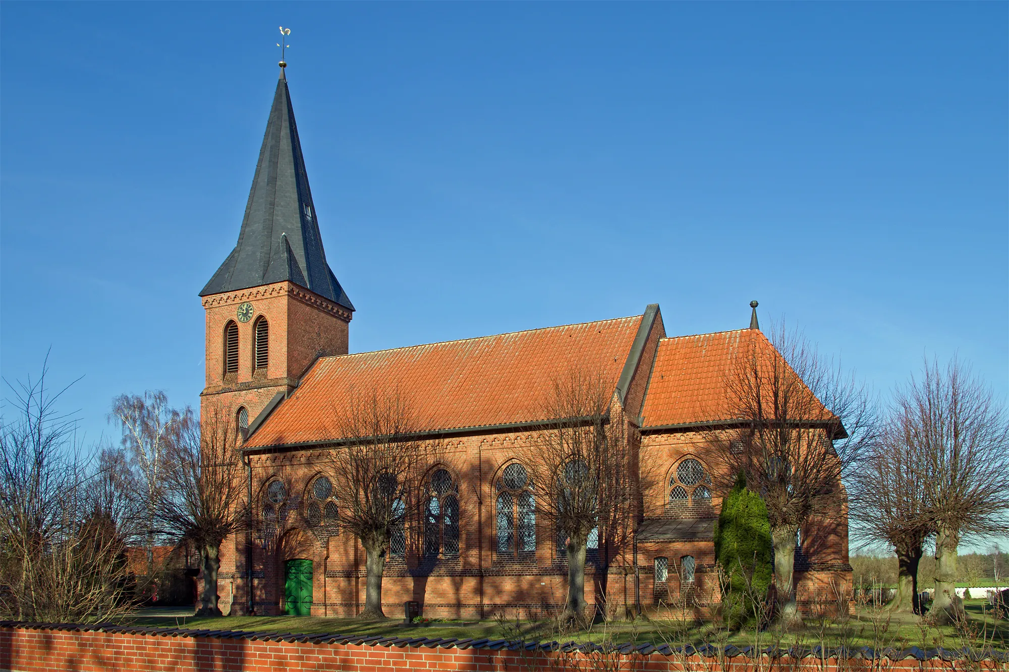 Photo showing: Church of the small village Lanze (district Lüchow-Dannenberg, northern Germany).