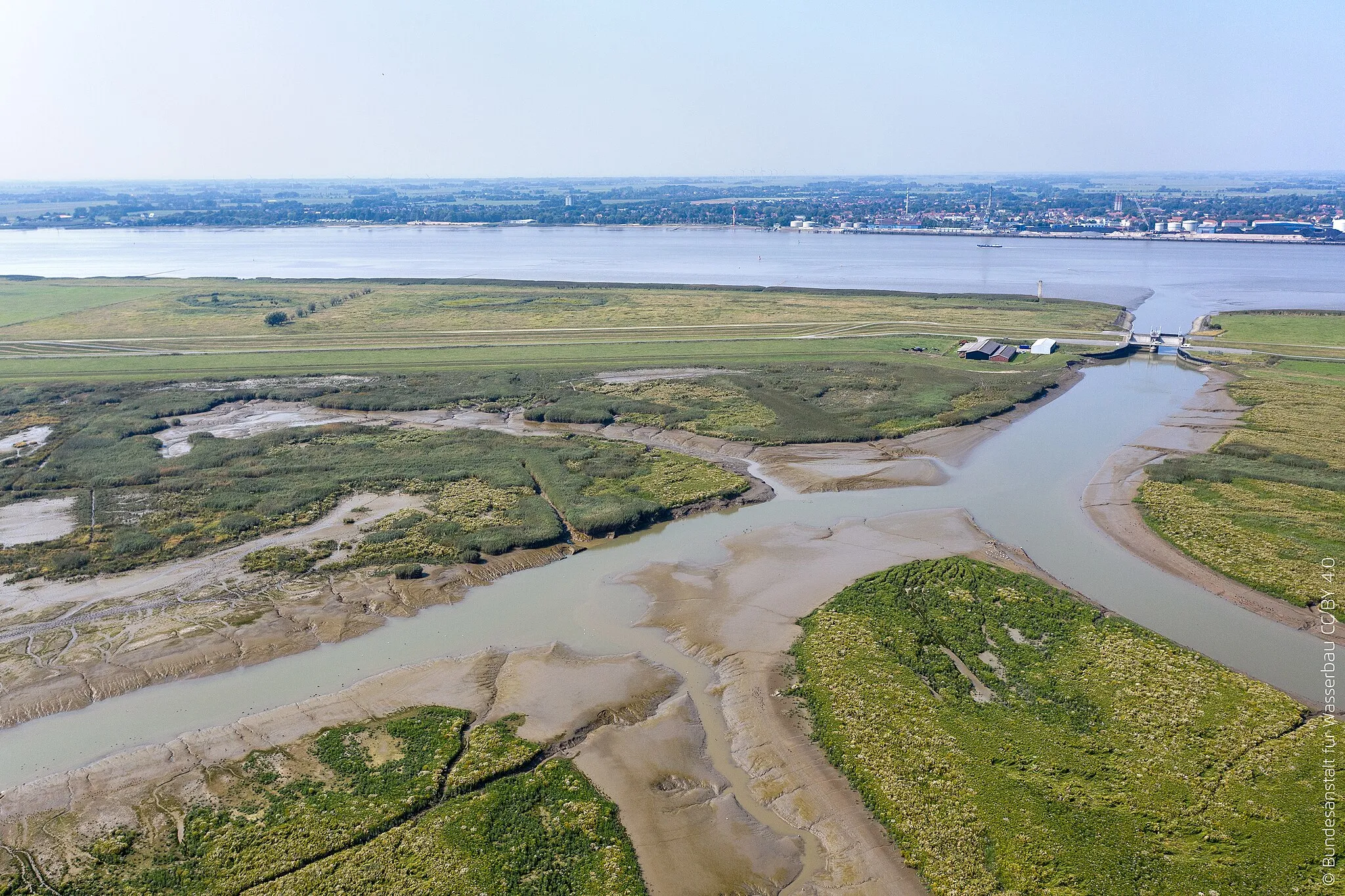 Photo showing: Alte Weser bei der Großen Luneplate