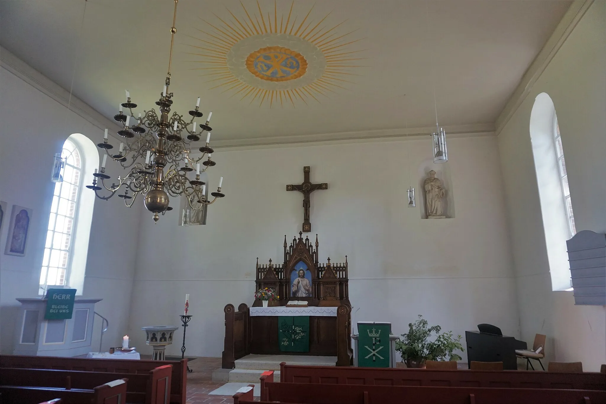 Photo showing: Interior of the church of Natendorf in the district of Uelzen.