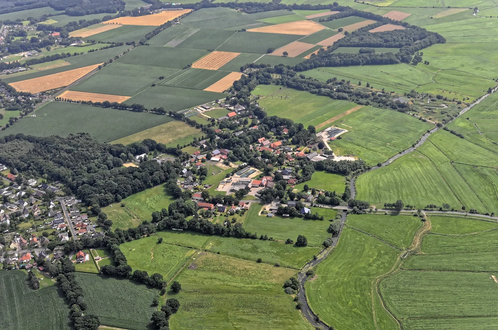 Photo showing: Bilder vom Flug Nordholz Hammelburg 2015: Freschluneberg.